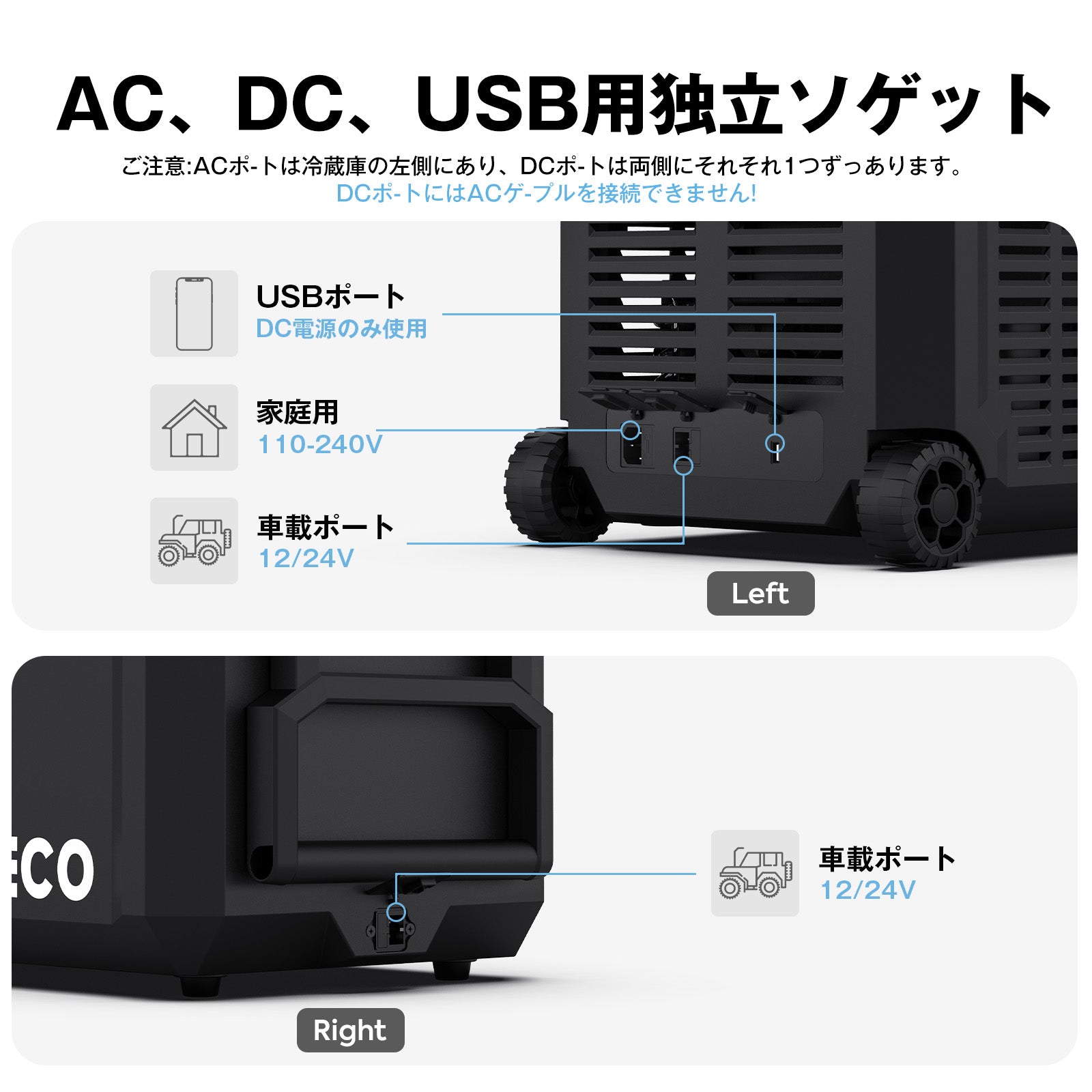 JP40ProD ポータブル冷蔵庫 40L | ICECO