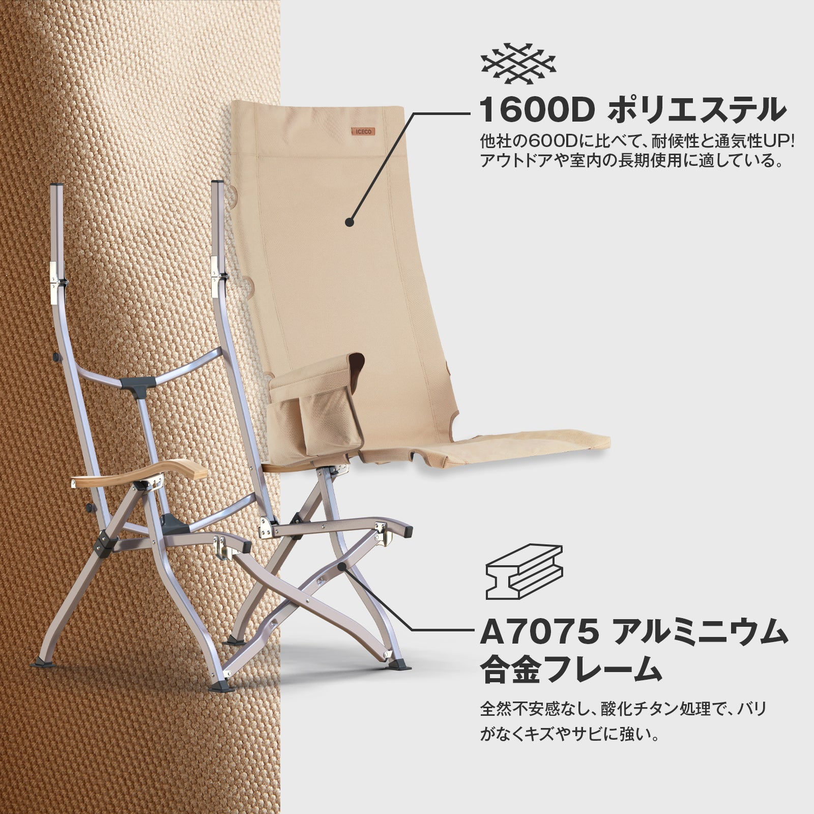 Ha1600 リクライニング式 ハイバックチェア | ICECO