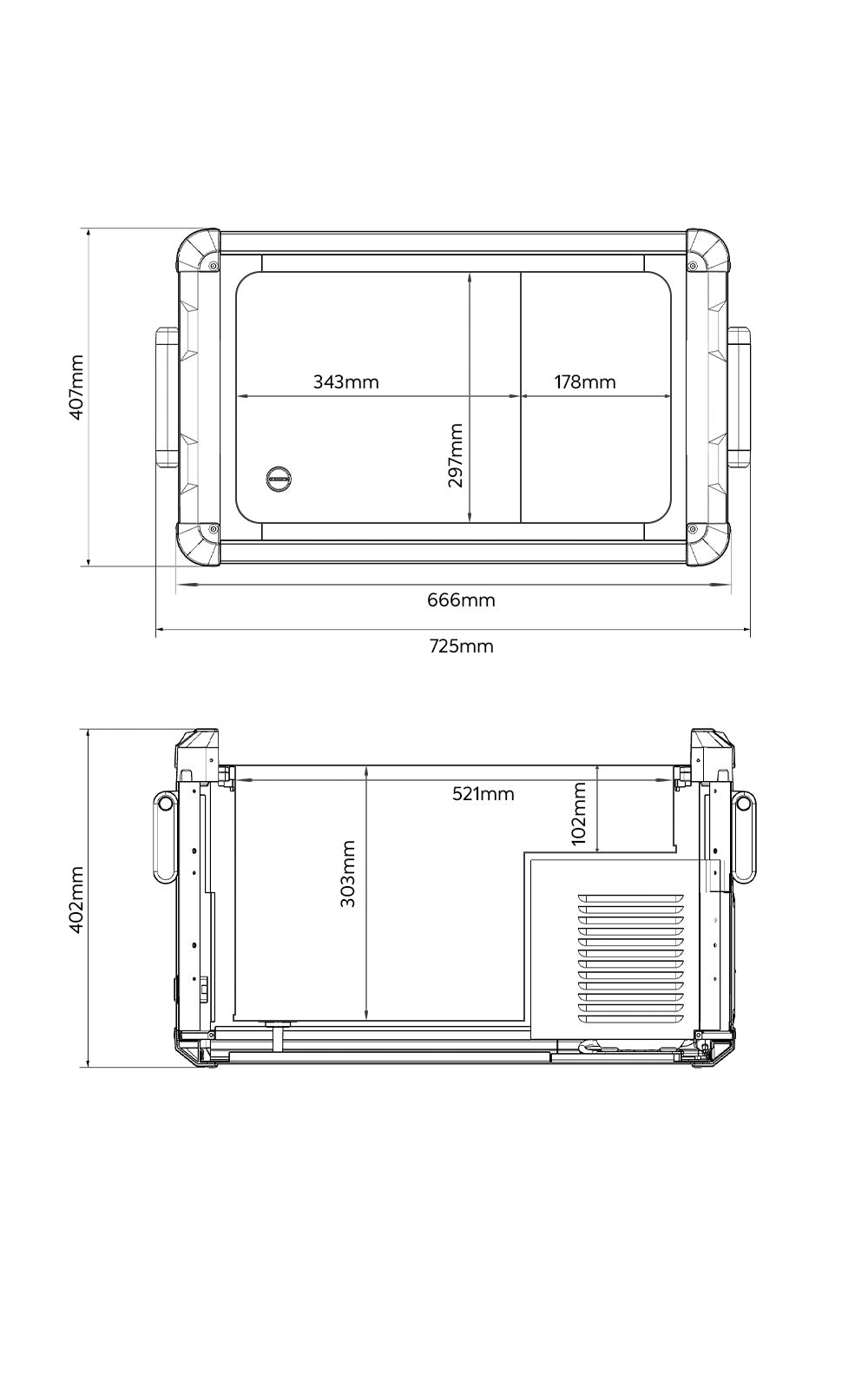 製氷皿&ステッカーをプレゼント!VL35ProS ポータブル冷蔵庫