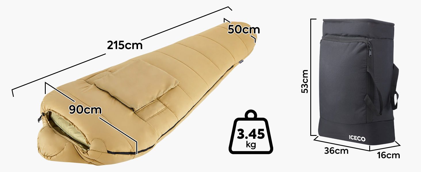 MB215K マミー型シュラフ | ICECO