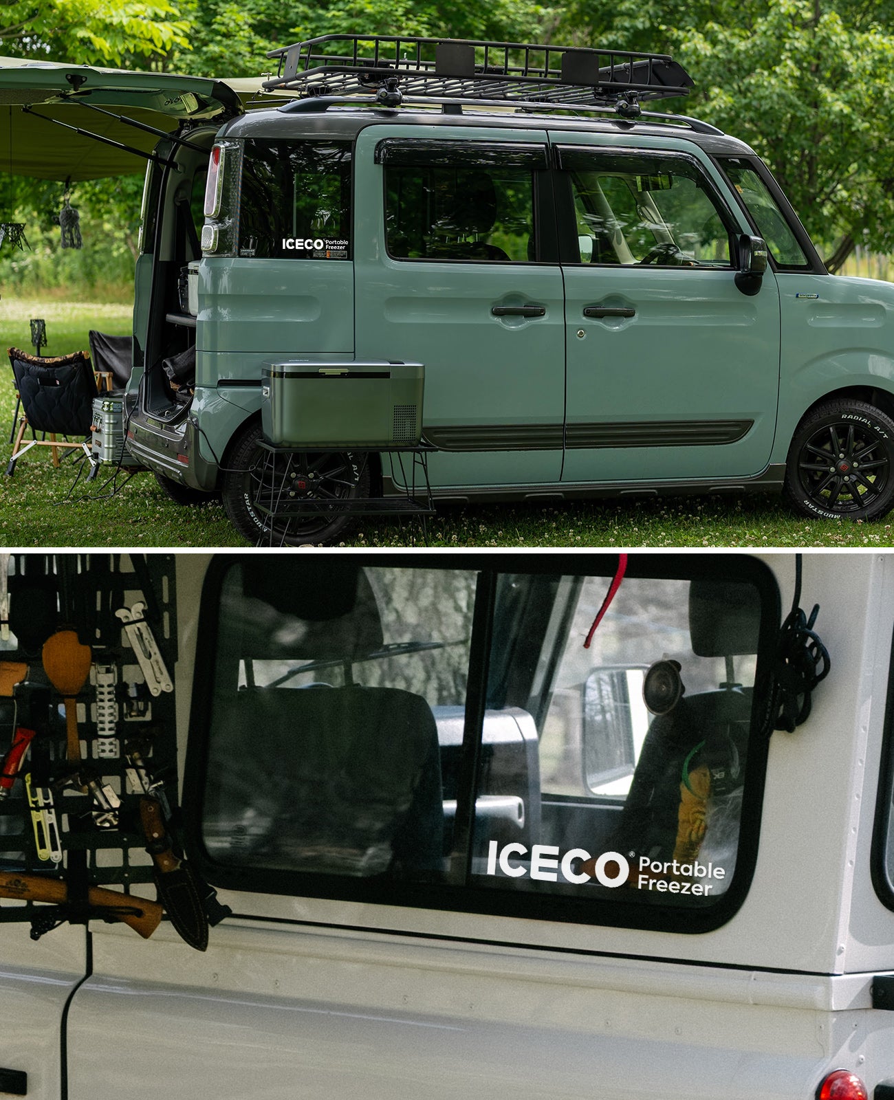 製氷皿＆ステッカーをプレゼント！APL20 Black ポータブル冷蔵庫