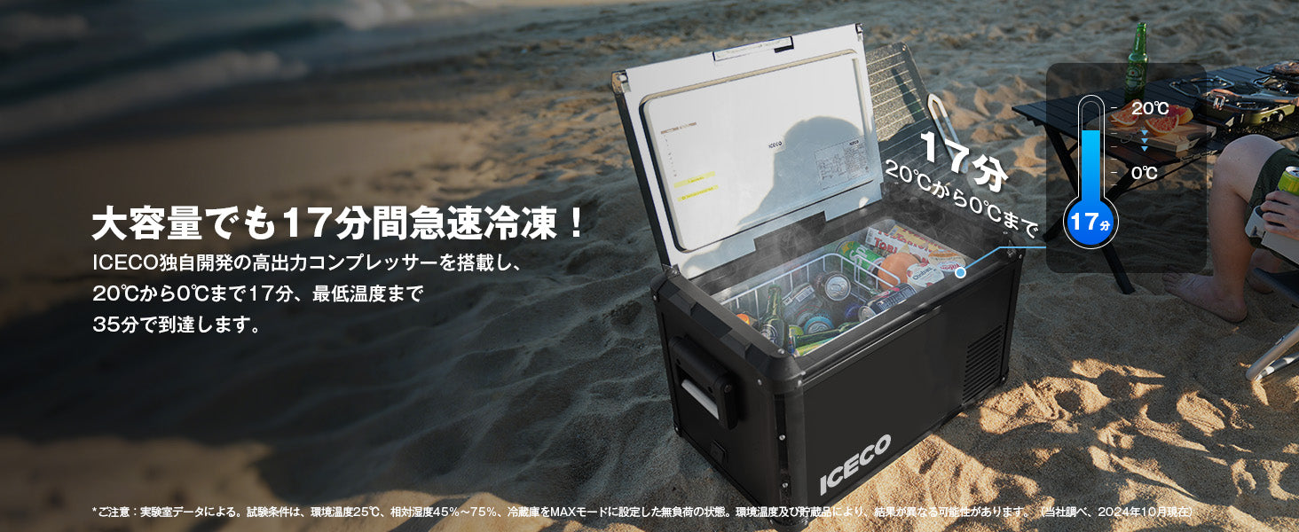 VL35ProS ポータブル冷蔵庫 車載用冷蔵庫 35L | ICECO