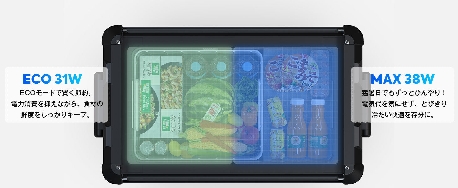 VL35ProS ポータブル冷蔵庫 車載用冷蔵庫 35L | ICECO
