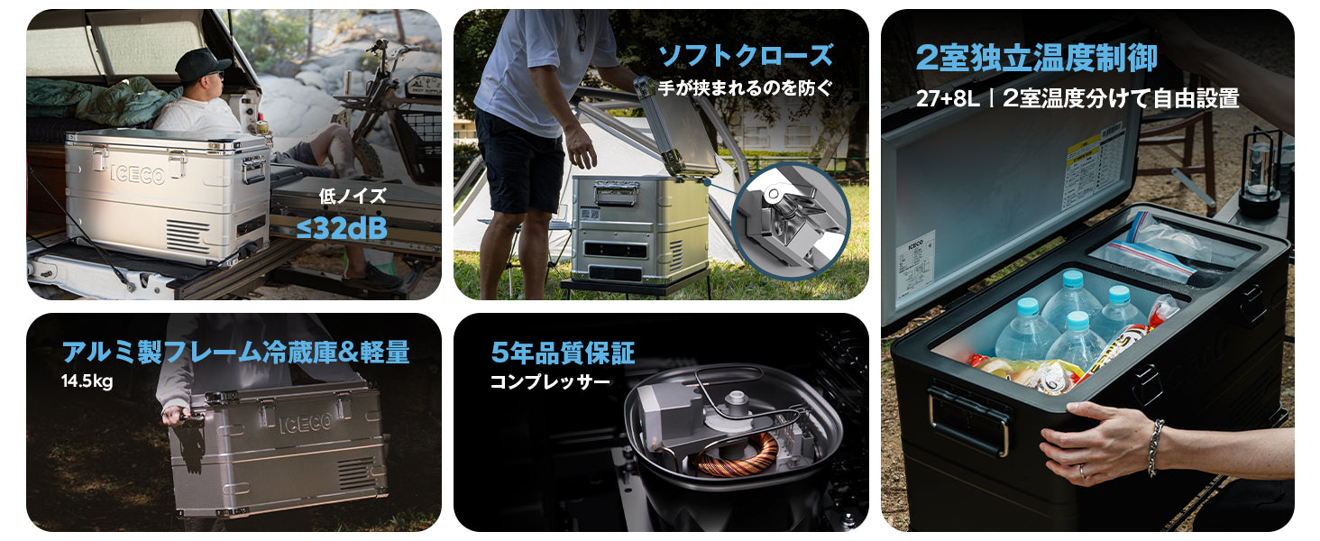 APL35 ポータブル冷蔵庫 車載用冷蔵庫 35L | ICECO