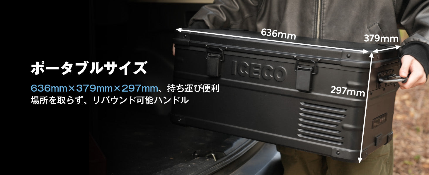 6周年記念 APL20 Black ポータブル冷蔵庫 車載用冷蔵庫 20L | ICECO