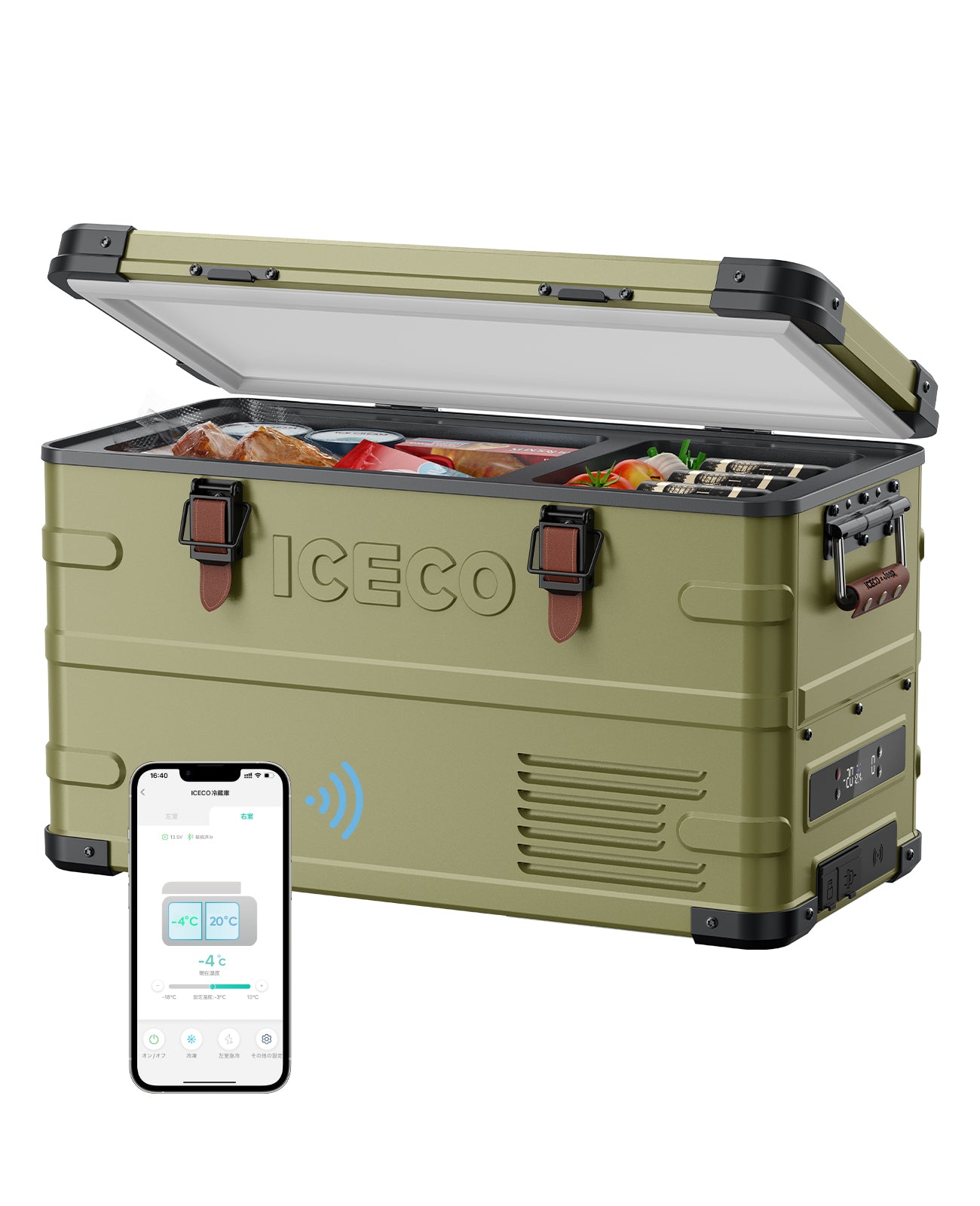 ICECO x Jeep|APL35 Limited Edition Olive Green ポータブル冷蔵庫 35L | ICECO