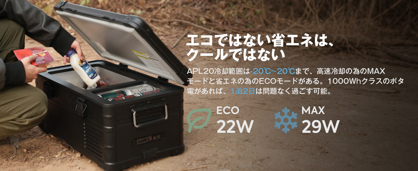 APL20 ポータブル冷蔵庫 車載用冷蔵庫 20L | ICECO