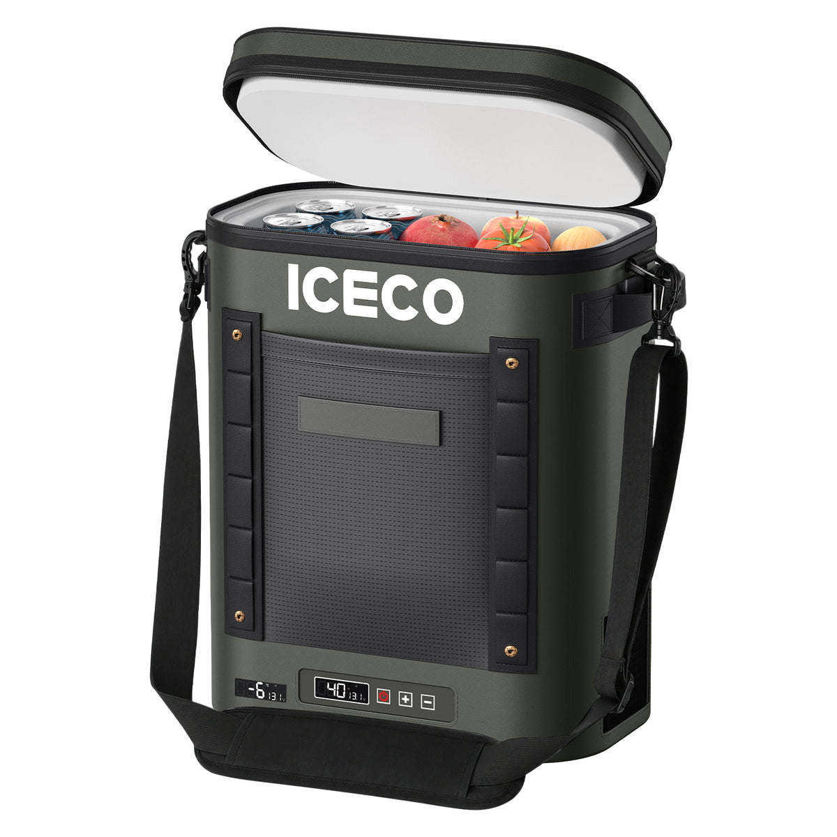 GOPACK12 Gray-green ポータブル冷蔵庫・車載用冷蔵庫 12L| ICECO
