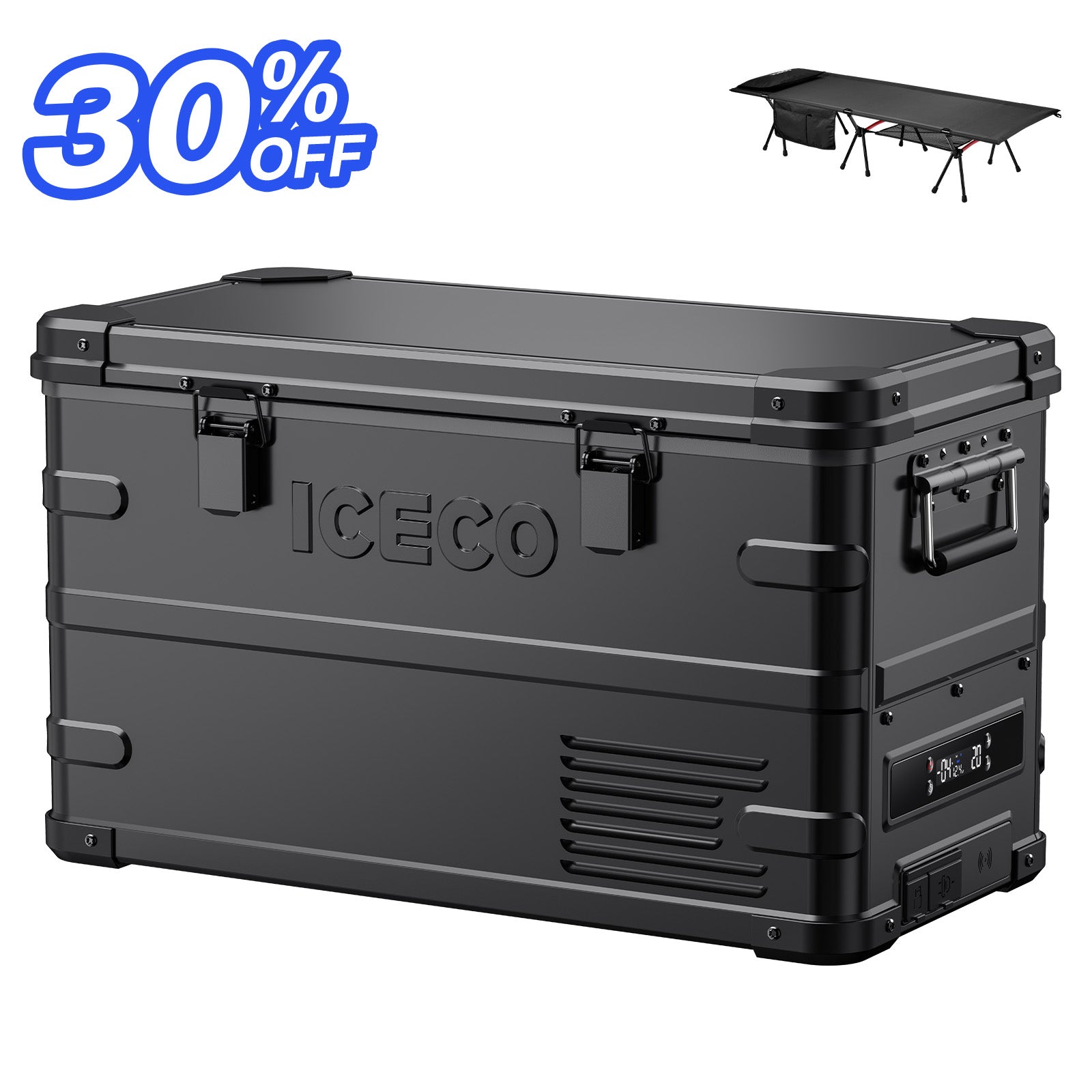 APL35 ポータブル冷蔵庫+CC190 キャンプコット