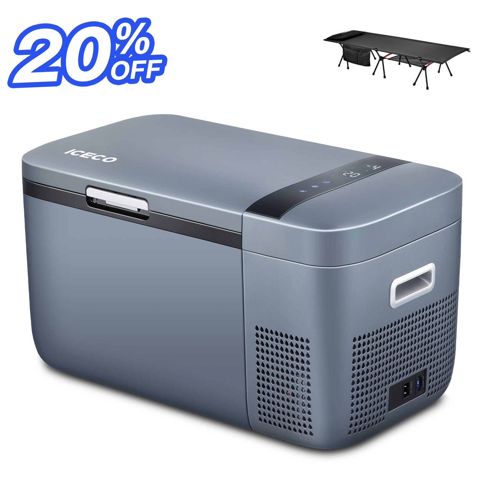 GO20 ポータブル冷蔵庫+CC190 キャンプコット